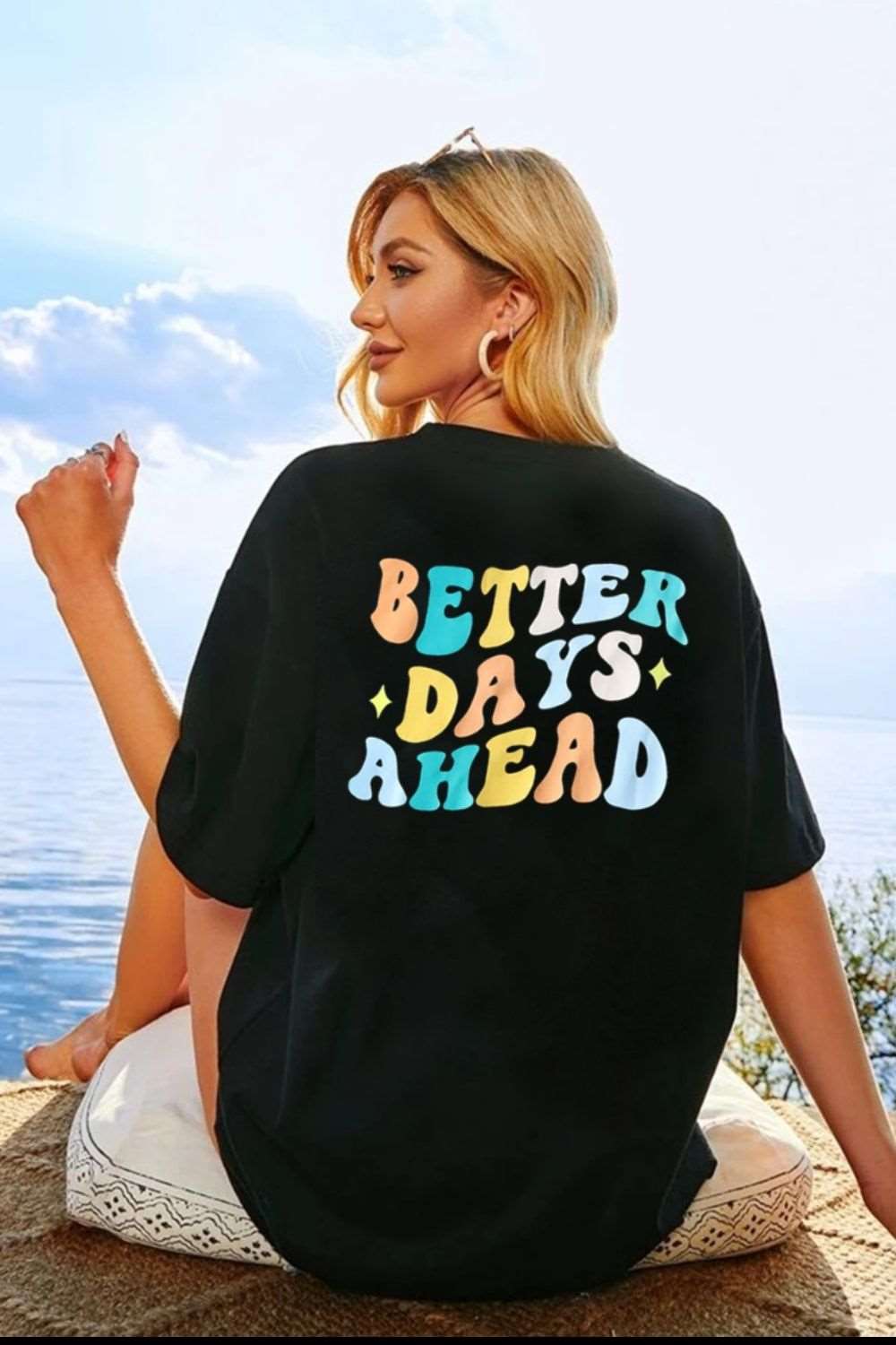 A BM TEE BETTER DAYS AHEAD Graphic T-Shirt