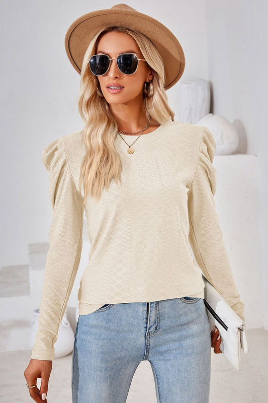 Top A Puff Sleeve Blouse