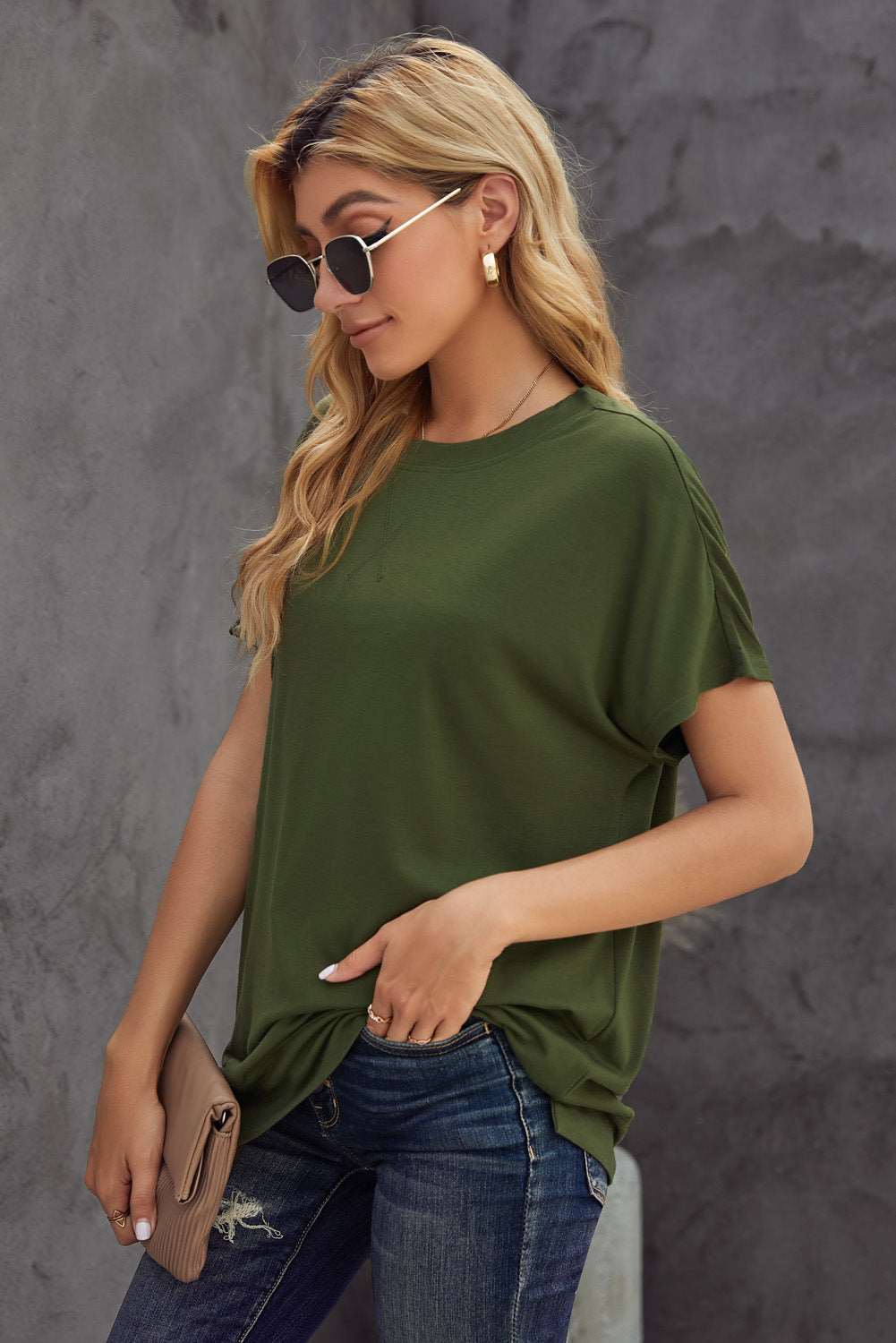 A Every Day Short Sleeve Solid Color Tee