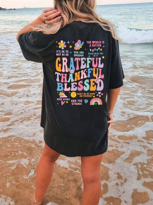 A BM TEE Grateful Graphic T-Shirt