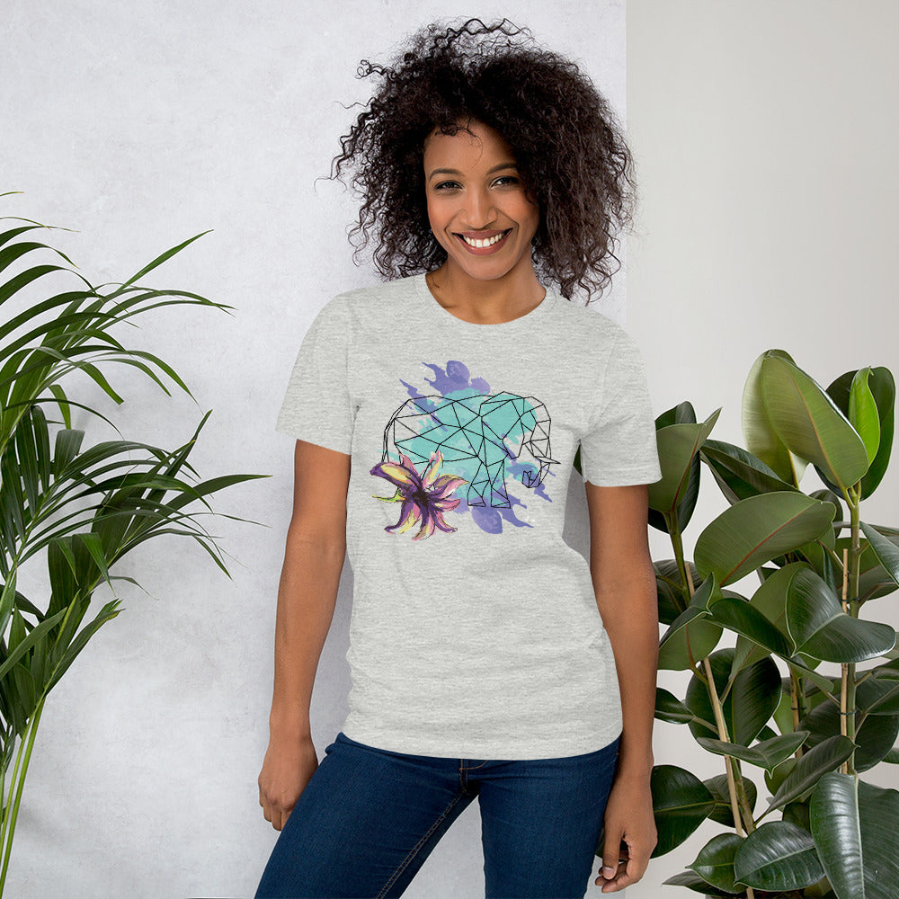 Tee Elephant Abstract Graphic T-Shirt