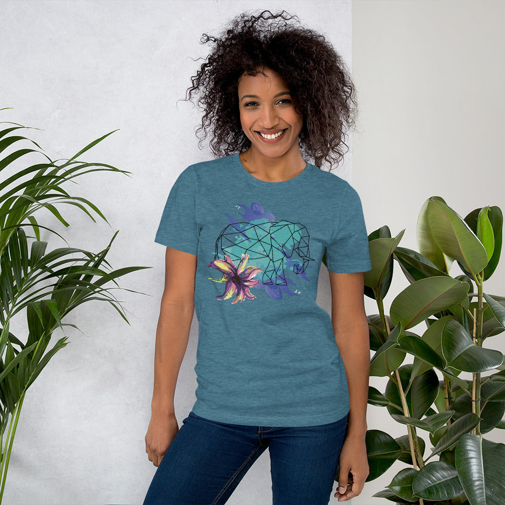Tee Elephant Abstract Graphic T-Shirt
