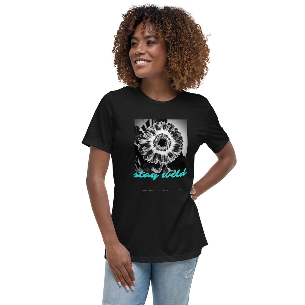 Stay Wild Flower Women's Relaxed T-Shirt