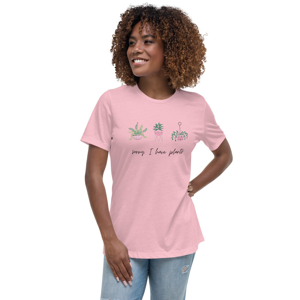 Sorry I Have Plants Women's Relaxed Premium T-Shirt
