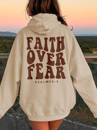A FAITH OVER FEAR Graphic Hoodie