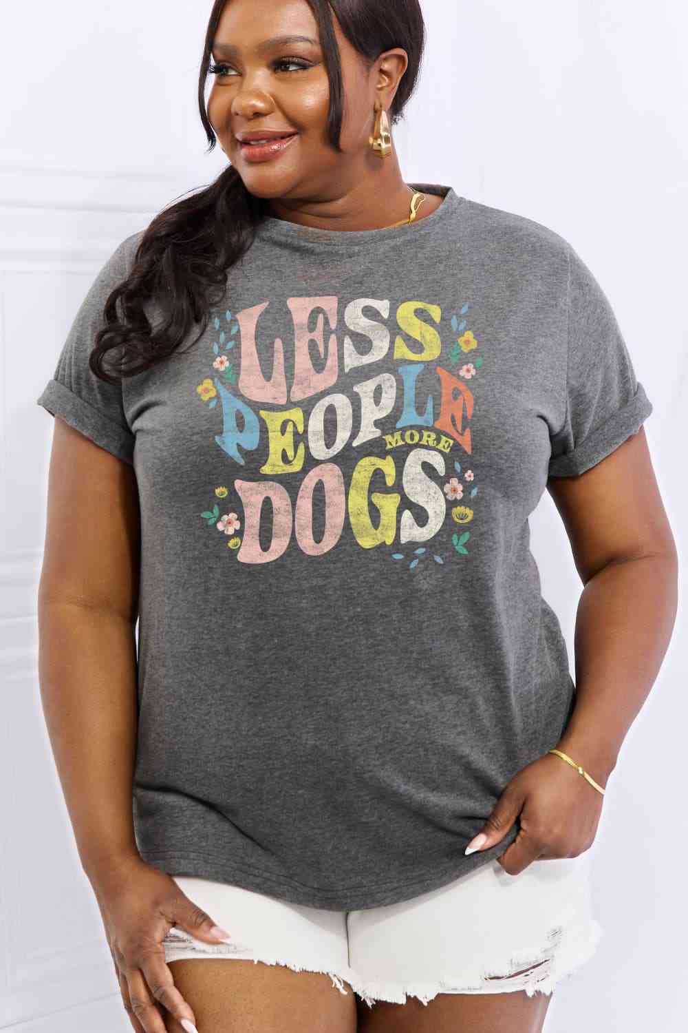 BM TEE A LESS PEOPLE MORE DOGS Graphic T-Shirt