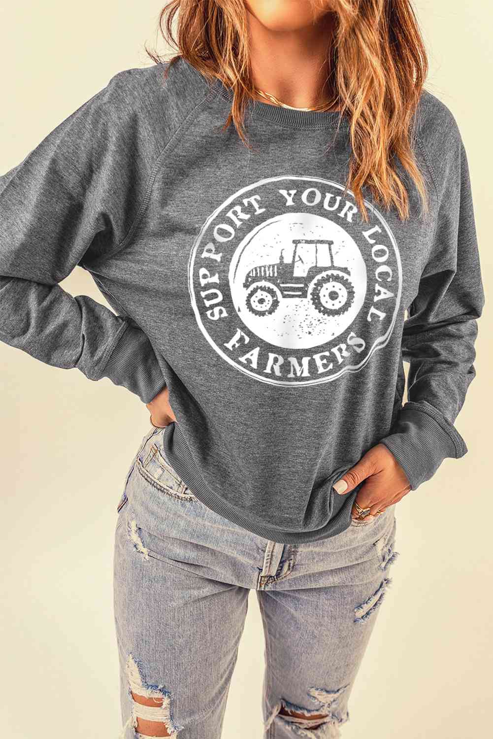 BM TEE A SUPPORT FARMERS Graphic Sweatshirt