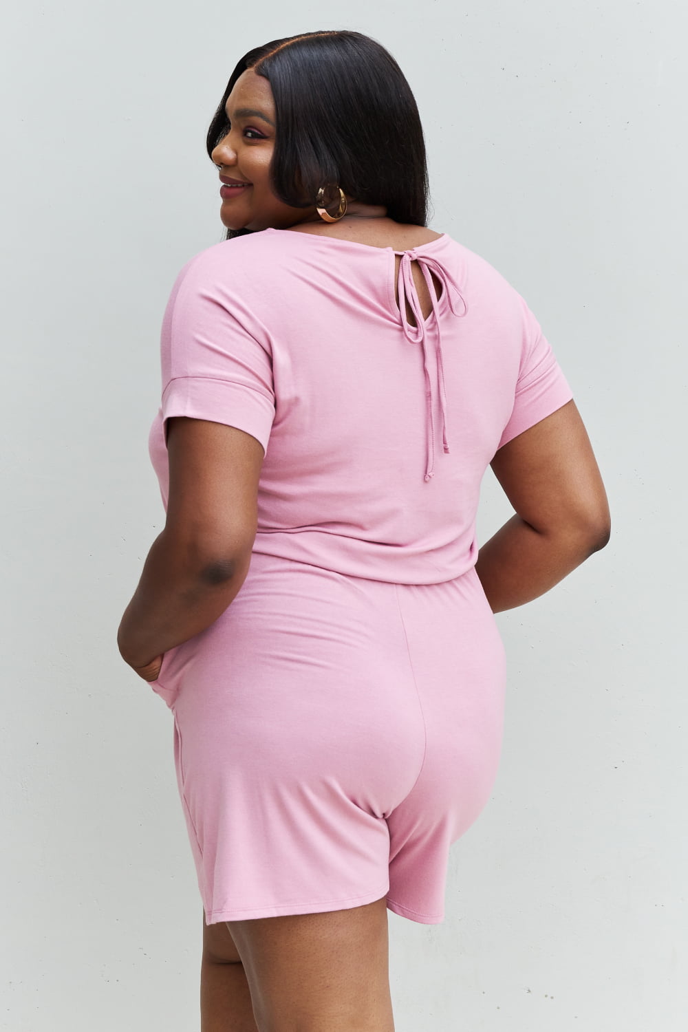 Romper Chilled Out Romper in Light Pink Zenana